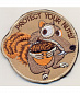 Нашивка на липучке "Protect Your Nuts!" фон песок