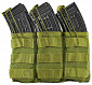 Подсумок без клапана тройной 22*15*3,5, olive