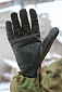 Перчатки тактические со вставкой 6, кожаные, олива