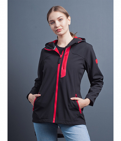 Куртка женская Verona, black_red