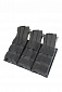 Подсумок без клапана тройной 22*15*3,5, black