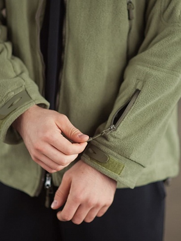 350/Кофта флисовая тактическая без капюшона, olive