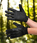 Перчатки с костяшками, утяжка резинка, черные