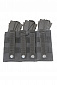 Подсумок без клапана тройной 22*15*3,5, black