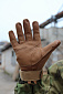 Перчатки тактические со вставкой A3, 2 застежки, coyote