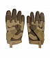 Перчатки тактические пласт. остр. кост., койот