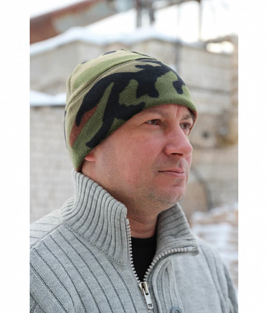 Шапка флисовая Stalker Military, woodland