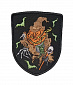 Нашивка на липучке "Evil Pumpkin" тыква, Halloween