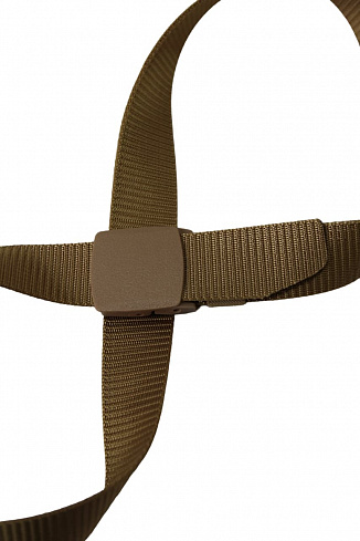 Ремень брючный с пластиковой клипсой, coyote